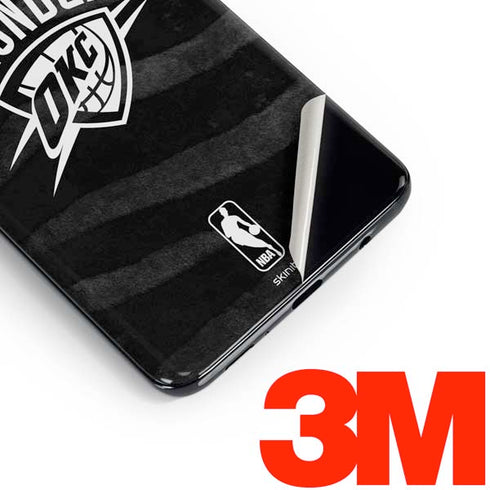 NBA Oklahoma City Thunder Black Animal Print Galaxy S10e Skin