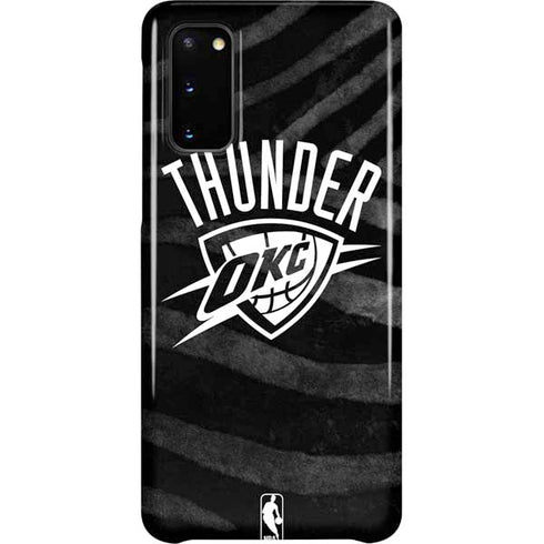 NBA Oklahoma City Thunder Black Animal Print Galaxy S20 Lite Case