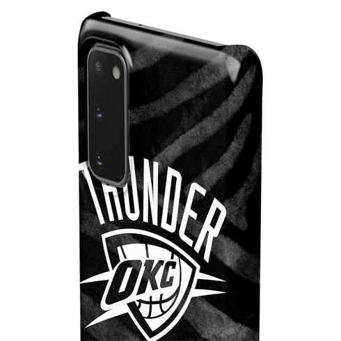 NBA Oklahoma City Thunder Black Animal Print Galaxy S20 Lite Case