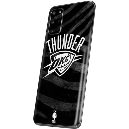 NBA Oklahoma City Thunder Black Animal Print Galaxy S20 Plus Skin