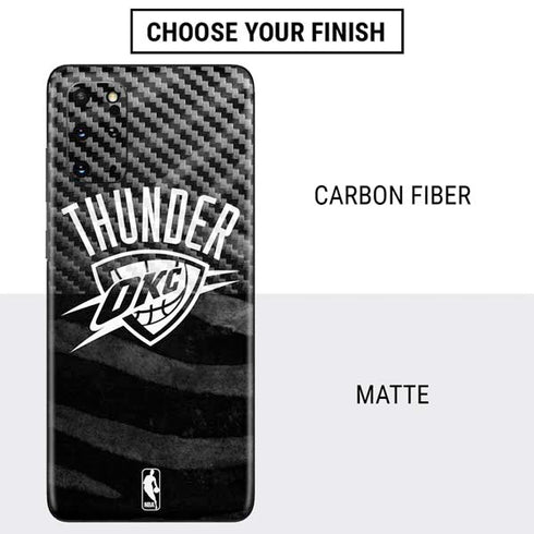 NBA Oklahoma City Thunder Black Animal Print Galaxy S20 Plus Skin