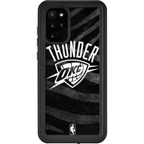 NBA Oklahoma City Thunder Black Animal Print Galaxy S20 Plus Waterproof Case