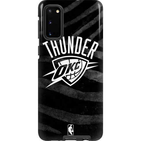 NBA Oklahoma City Thunder Black Animal Print Galaxy S20 Pro Case