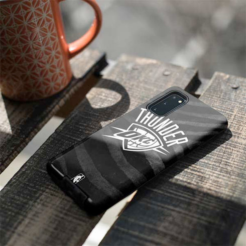 NBA Oklahoma City Thunder Black Animal Print Galaxy S20 Pro Case
