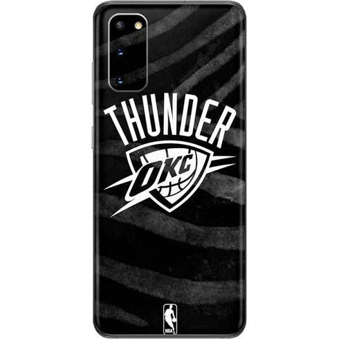 NBA Oklahoma City Thunder Black Animal Print Galaxy S20 Skin