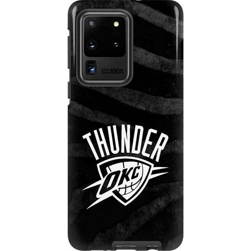 NBA Oklahoma City Thunder Black Animal Print Galaxy S20 Ultra 5G Pro Case