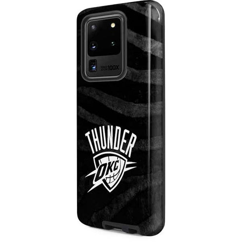 NBA Oklahoma City Thunder Black Animal Print Galaxy S20 Ultra 5G Pro Case