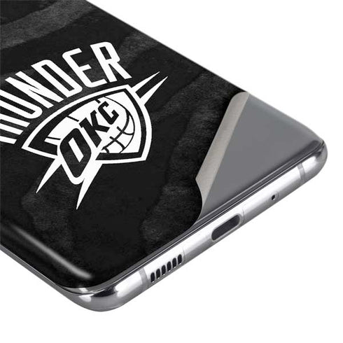 NBA Oklahoma City Thunder Black Animal Print Galaxy S20 Ultra 5G Skin
