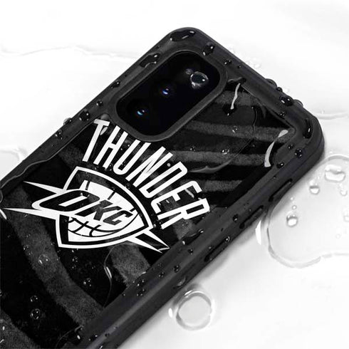 NBA Oklahoma City Thunder Black Animal Print Galaxy S20 Waterproof Case