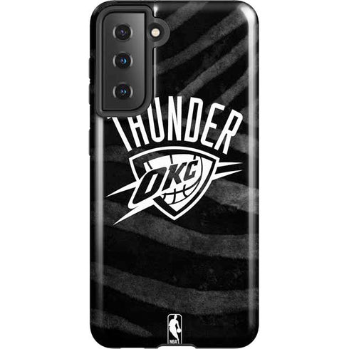 NBA Oklahoma City Thunder Black Animal Print Galaxy S21 5G Pro Case