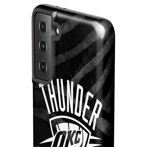 NBA Oklahoma City Thunder Black Animal Print Galaxy S21 Plus 5G Pro Case