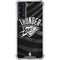 NBA Oklahoma City Thunder Black Animal Print Galaxy S22 Clear Case