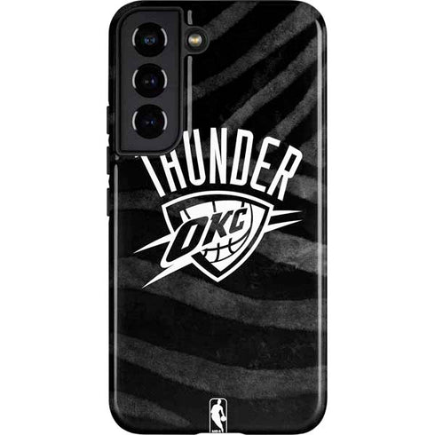 NBA Oklahoma City Thunder Black Animal Print Galaxy S22 Pro Case