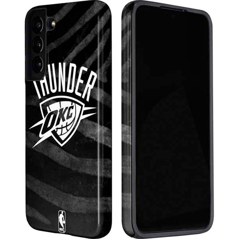 NBA Oklahoma City Thunder Black Animal Print Galaxy S22 Pro Case