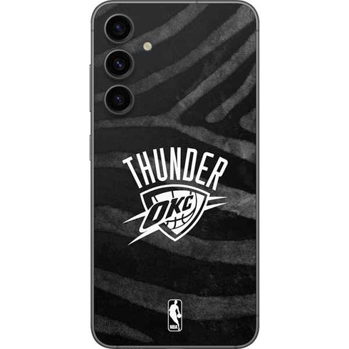 NBA Oklahoma City Thunder Black Animal Print Galaxy S23 FE Skin