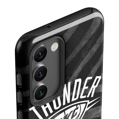 NBA Oklahoma City Thunder Black Animal Print Galaxy S23 Plus Pro Case