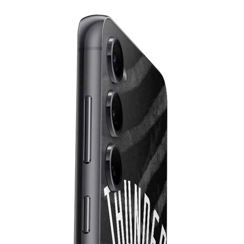 NBA Oklahoma City Thunder Black Animal Print Galaxy S23 Skin