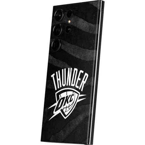 NBA Oklahoma City Thunder Black Animal Print Galaxy S23 Ultra Skin