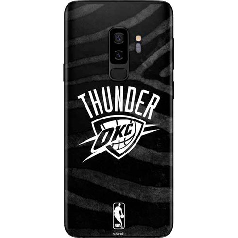 NBA Oklahoma City Thunder Black Animal Print Galaxy S9 Plus Skin