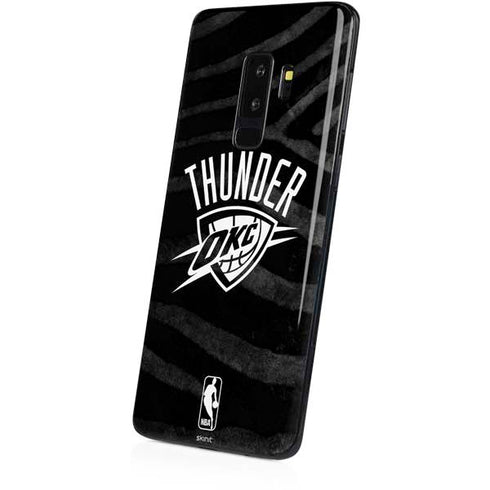 NBA Oklahoma City Thunder Black Animal Print Galaxy S9 Plus Skin