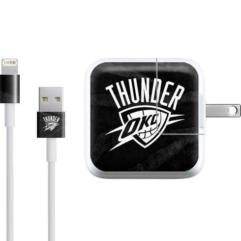 NBA Oklahoma City Thunder Black Animal Print iPad Charger (10W USB) Skin
