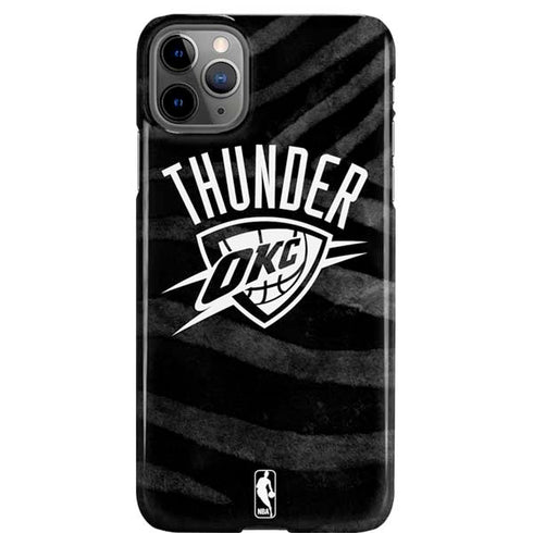 NBA Oklahoma City Thunder Black Animal Print iPhone 11 Pro Max Lite Case