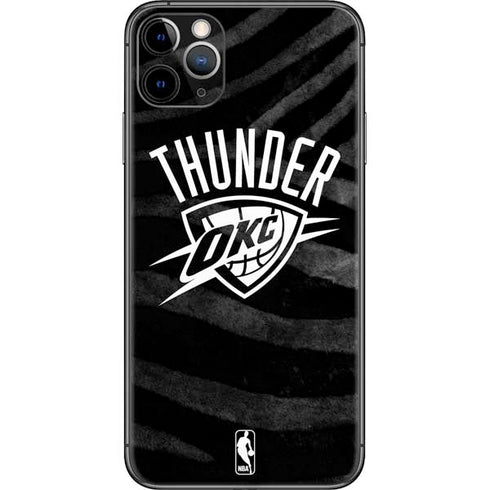 NBA Oklahoma City Thunder Black Animal Print iPhone 11 Pro Max Skin