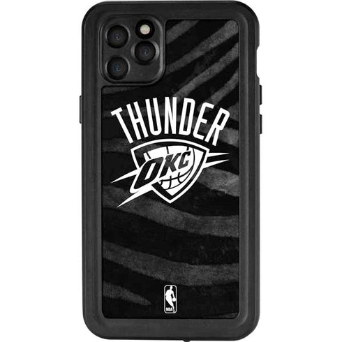 NBA Oklahoma City Thunder Black Animal Print iPhone 11 Pro Max Waterproof Case