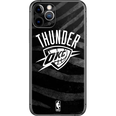 NBA Oklahoma City Thunder Black Animal Print iPhone 11 Pro Skin