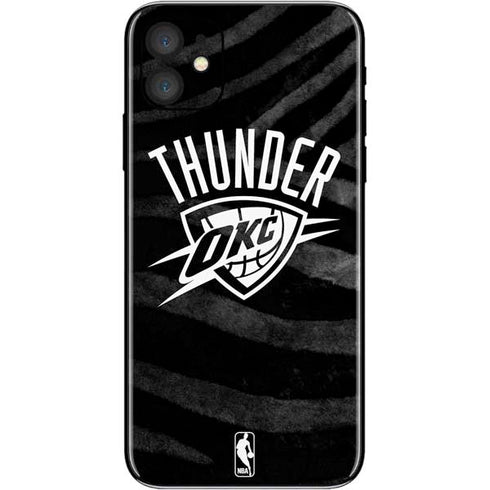 NBA Oklahoma City Thunder Black Animal Print iPhone 11 Skin