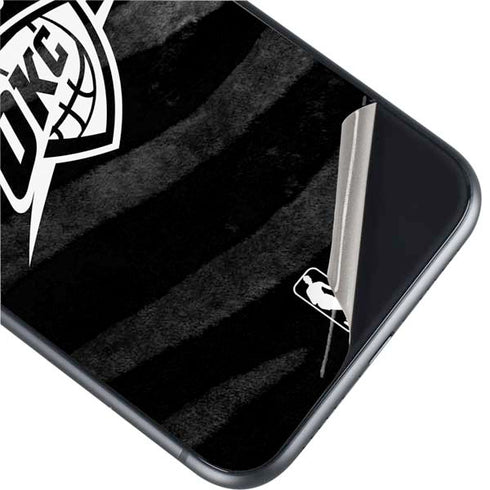 NBA Oklahoma City Thunder Black Animal Print iPhone 11 Skin