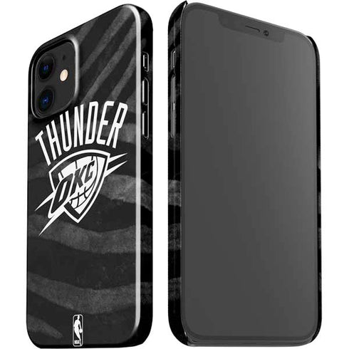 NBA Oklahoma City Thunder Black Animal Print iPhone 12 Mini Lite Case