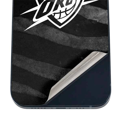 NBA Oklahoma City Thunder Black Animal Print iPhone 12 Mini Skin