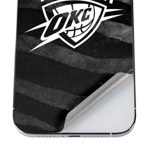 NBA Oklahoma City Thunder Black Animal Print iPhone 12 Pro Skin