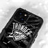 NBA Oklahoma City Thunder Black Animal Print iPhone 13 Mini Waterproof Case