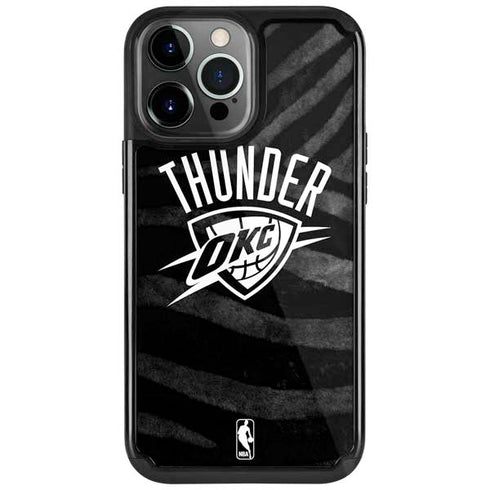 NBA Oklahoma City Thunder Black Animal Print iPhone 13 Pro Cargo Case