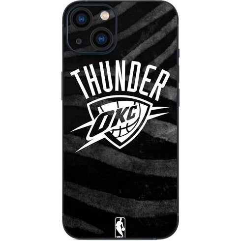 NBA Oklahoma City Thunder Black Animal Print iPhone 13 Skin