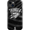 NBA Oklahoma City Thunder Black Animal Print iPhone 15 Plus Impact Case