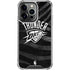NBA Oklahoma City Thunder Black Animal Print iPhone 14 Pro Clear Case