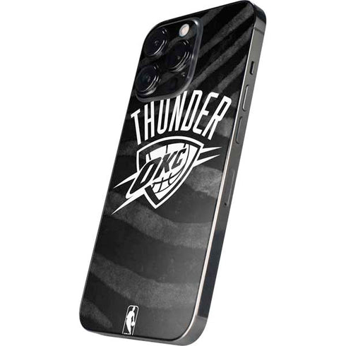 NBA Oklahoma City Thunder Black Animal Print iPhone 14 Pro Skin