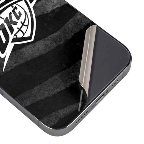 NBA Oklahoma City Thunder Black Animal Print iPhone 14 Pro Skin