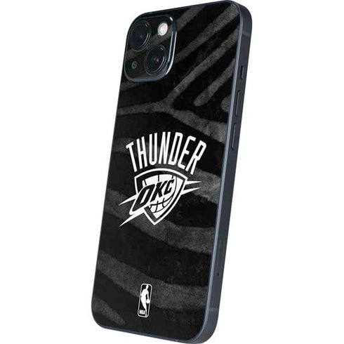 NBA Oklahoma City Thunder Black Animal Print iPhone 15 Skin