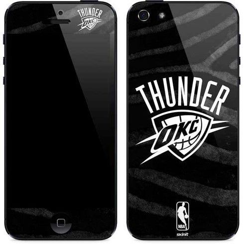 NBA Oklahoma City Thunder Black Animal Print iPhone 5/5s/5SE Skin