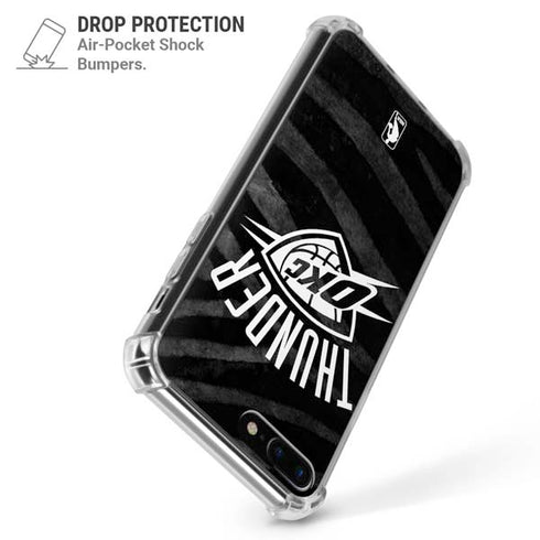 NBA Oklahoma City Thunder Black Animal Print iPhone 7/8 Plus Clear Case