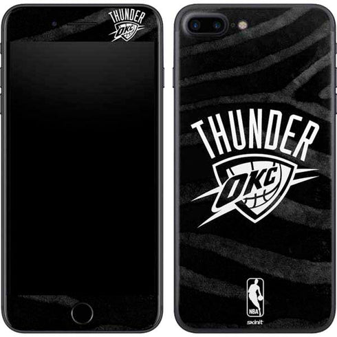 NBA Oklahoma City Thunder Black Animal Print iPhone 7 Plus Skin