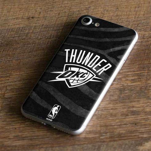 NBA Oklahoma City Thunder Black Animal Print iPhone 7 Skin