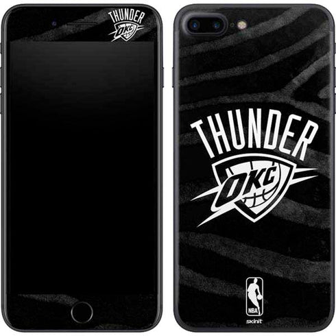 NBA Oklahoma City Thunder Black Animal Print iPhone 8 Plus Skin