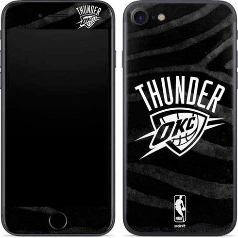 NBA Oklahoma City Thunder Black Animal Print iPhone 8 Skin