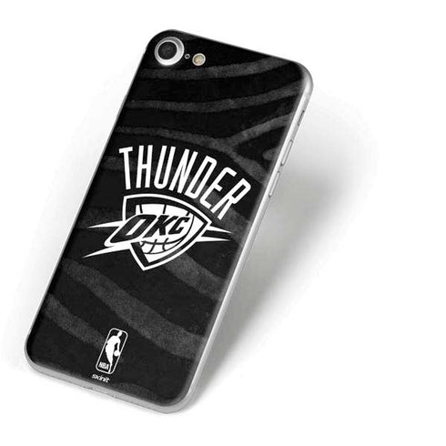 NBA Oklahoma City Thunder Black Animal Print iPhone 8 Skin