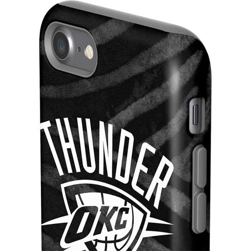 NBA Oklahoma City Thunder Black Animal Print iPhone SE (2nd & 3rd Gen) Pro Case
